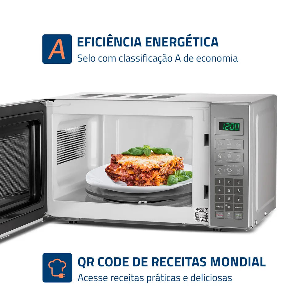 Micro-ondas Mondial Mo-01-21-e 1200w 21 Litros 127v Micro-ondas Mondial Mo-01-21-e 1200w 21 Litros 127v